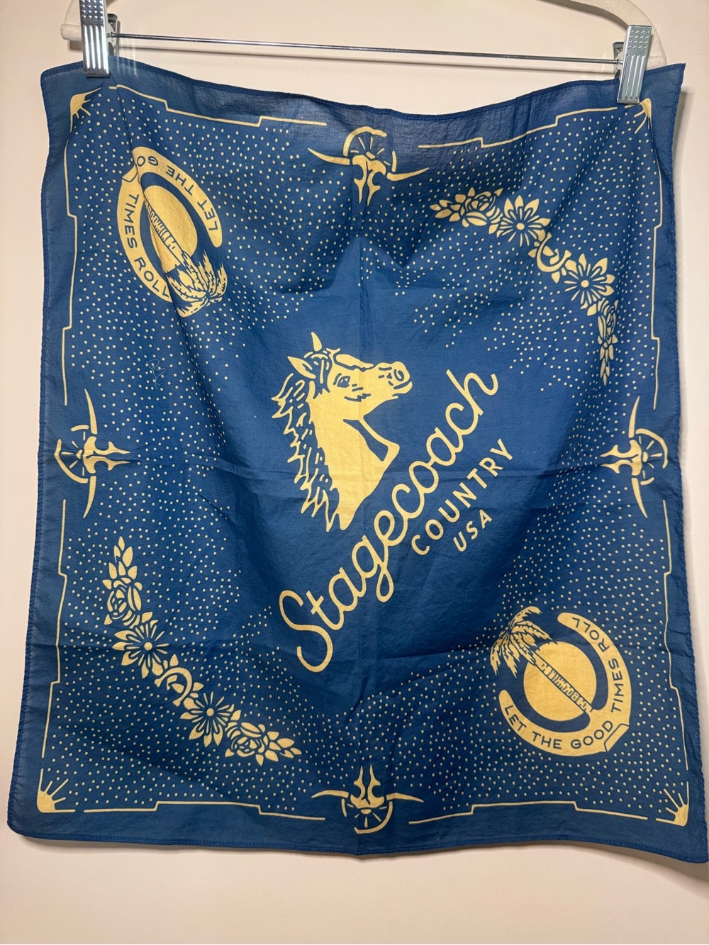 Stagecoach Blue & Yellow Bandana woman’s
